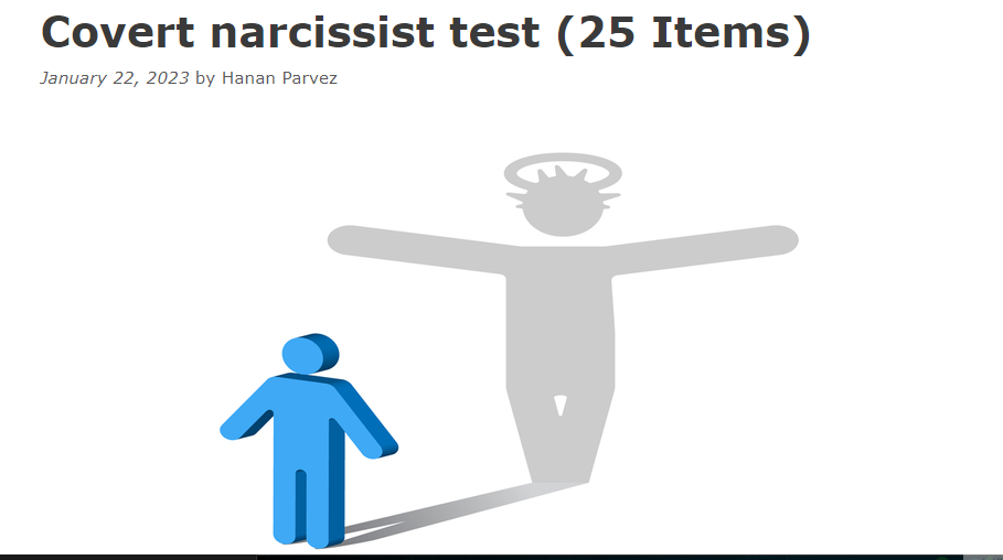 Covert Narcissist Test By PsychMechanics 