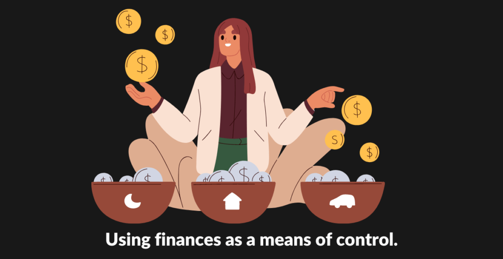 Using finances as a means of control