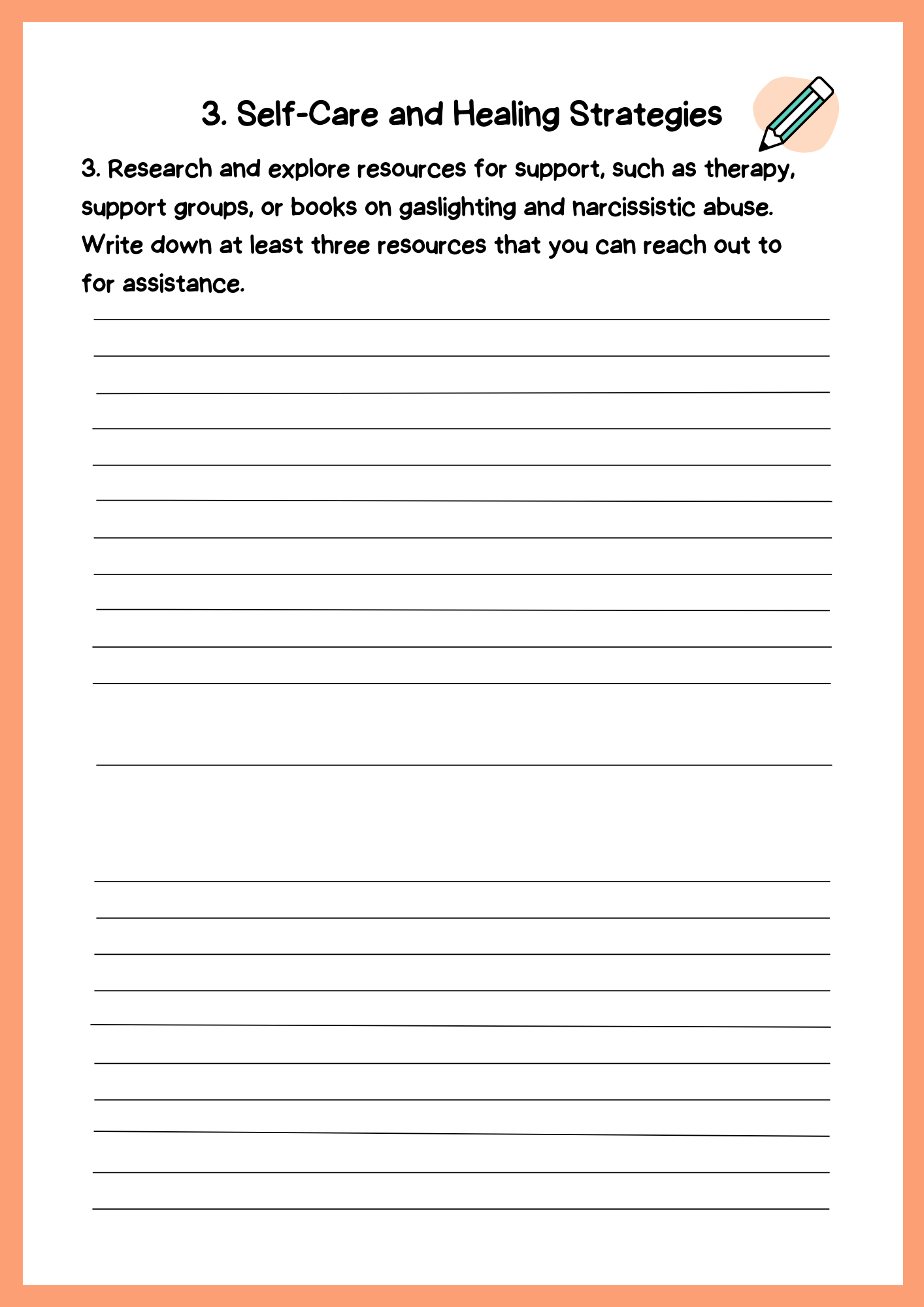 Download Gaslighting Worksheet Free - Reclaim Truth Now