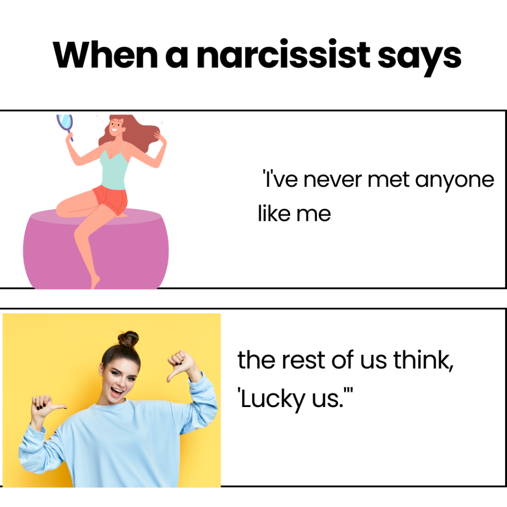 When a narcissist says, narcissist memes